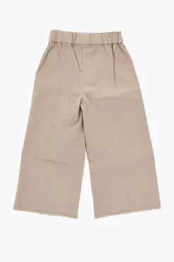 Best Pantaloni in Cotone Stretch Ad Orlo Sfrangiato Abbigliamento
