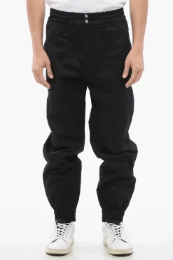 Best Pantaloni in Cotone Twill con Polsini Uomo Pantaloni