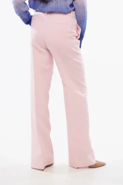 Pantaloni in Crepe Wide con Pince>Valentino Discount