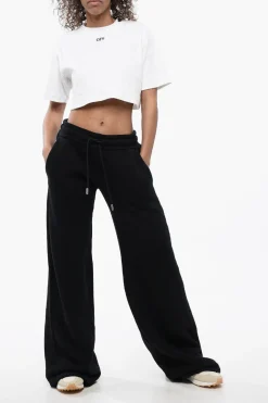 Pantaloni in Felpa a Gamba Ampia></noscript>Off-White Sale