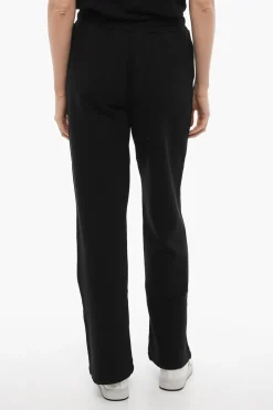 Pantaloni in Felpa a Tinta Unita con Logo Stampato>Ambush Discount