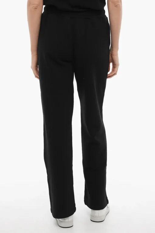 Pantaloni in Felpa a Tinta Unita con Logo Stampato>Ambush Discount
