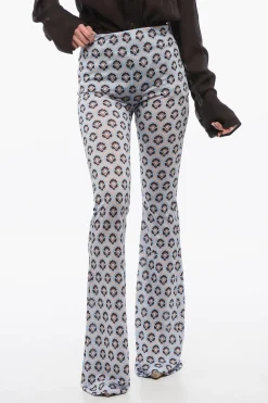 Discount Pantaloni in Jersey a Vita Alta Donna Pantaloni