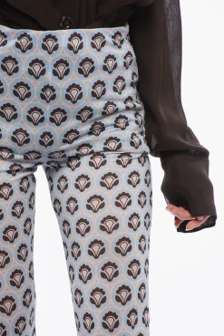 Discount Pantaloni in Jersey a Vita Alta Donna Pantaloni