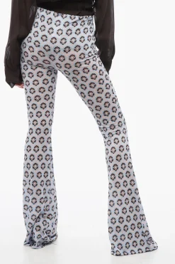 Discount Pantaloni in Jersey a Vita Alta Donna Pantaloni