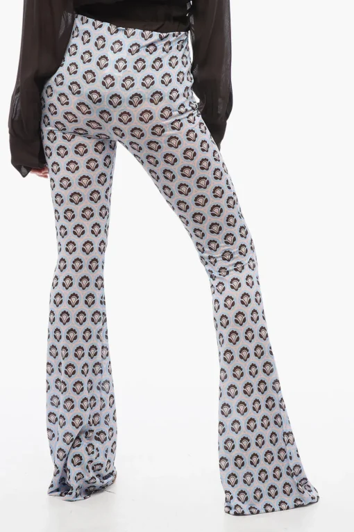 Discount Pantaloni in Jersey a Vita Alta Donna Pantaloni