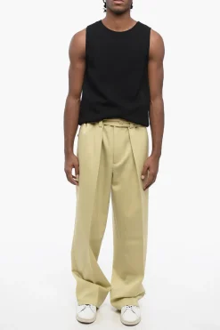 Pantaloni in Lana a 2 Pince con Cintura></noscript>Jil Sander Online