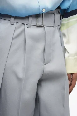 Pantaloni in Lana a 2 Pinces con Cintura></noscript>Jil Sander Hot