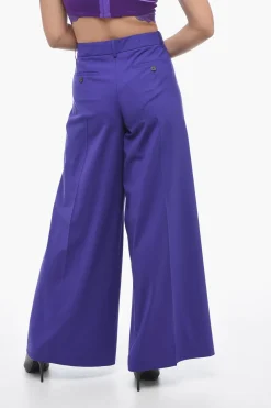 Pantaloni in Lana a Vita Bassa con Pieghe></noscript>Theory Clearance