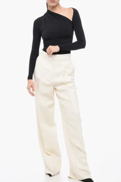 Pantaloni In Lana A Vta alta Con Pinces></noscript>Dior Hot