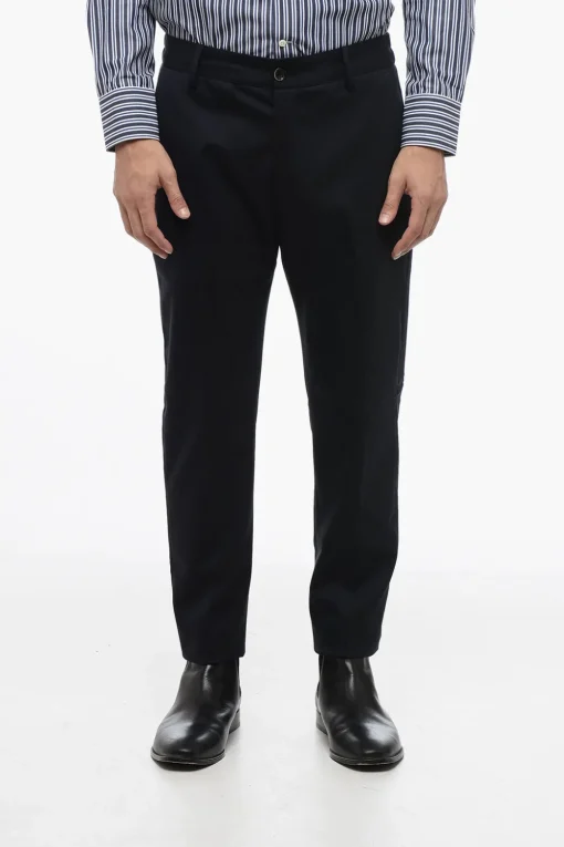 Hot Pantaloni In Lana con Elastico in Vita Uomo Pantaloni