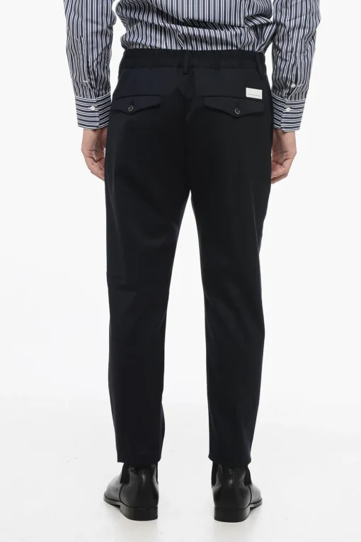 Hot Pantaloni In Lana con Elastico in Vita Uomo Pantaloni