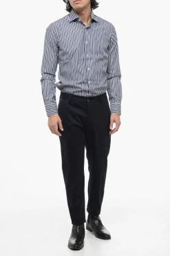 Hot Pantaloni In Lana con Elastico in Vita Uomo Pantaloni
