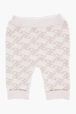 Pantaloni in Lana e Cashmere con Monogram All-Over>Fendi Kids Fashion