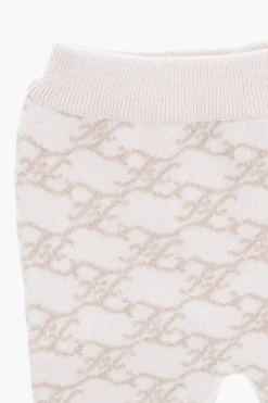 Pantaloni in Lana e Cashmere con Monogram All-Over>Fendi Kids Fashion