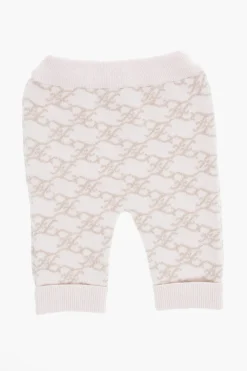 Pantaloni in Lana e Cashmere con Monogram All-Over></noscript>Fendi Kids Fashion