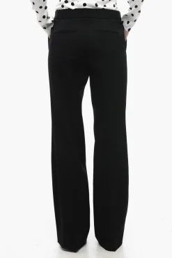 Pantaloni in Lana Grain de Poudre con Relaxed Fit>Jil Sander Fashion