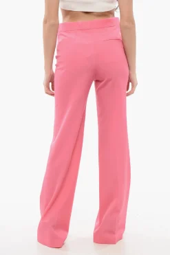 Pantaloni in Lana Stretch a Vita Alta>Stella McCartney Sale