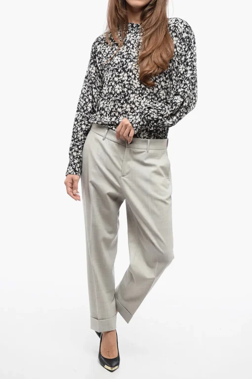 Pantaloni in Lana Stretch con Coulisse in Vita>Berwich New
