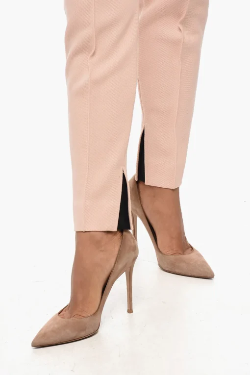 Pantaloni in Lana Twill con Piega Frontale>Prada Online