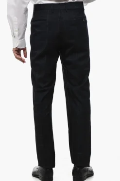 Pantaloni in Lana Vergine a Quadri></noscript>Berwich Fashion