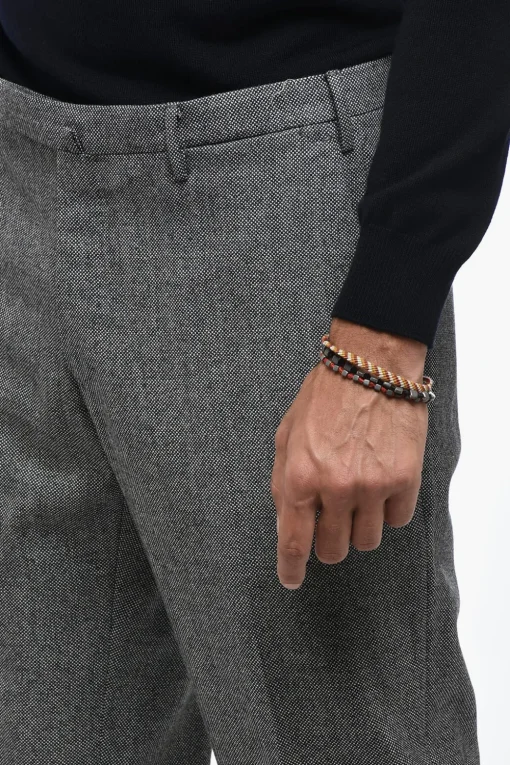 Pantaloni in Lana Vergine a Vita Regolare>Incotex Hot