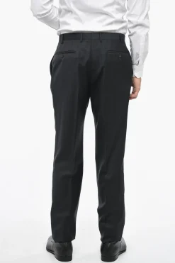 Pantaloni In Lana Vergine Regular Fit>Corneliani Discount