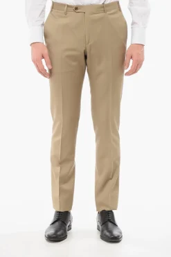 Pantaloni in Lana Vergine con Tasche a Filo>Corneliani Best
