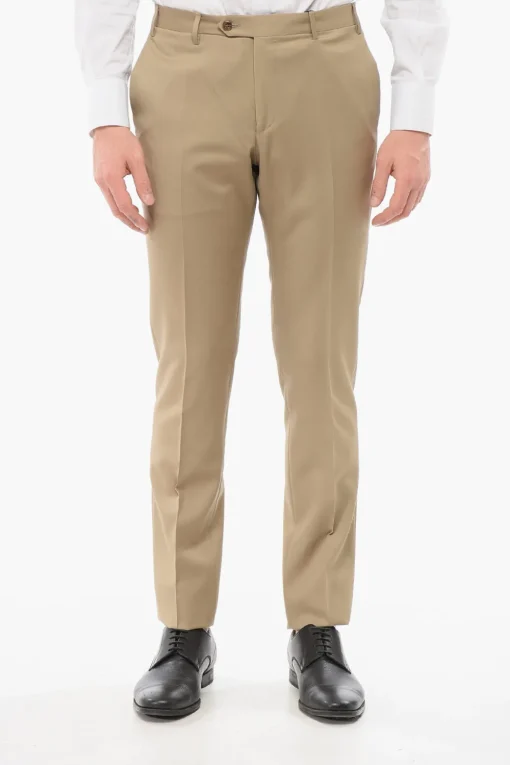 Pantaloni in Lana Vergine con Tasche a Filo>Corneliani Best