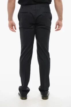 Pantaloni in Lana Vergine con Tasche a Filo>Corneliani Fashion