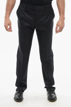 Pantaloni in Lana Vergine LEADER con Tasche a Filo>Corneliani Best