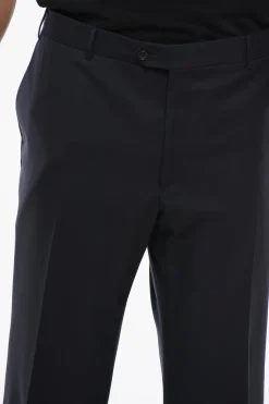Pantaloni in Lana Vergine MANTUA con Passanti>Corneliani New