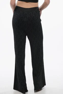 Pantaloni in Lurex Monogram con Elastico in Vita>Palm Angels Online
