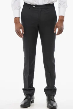 Best Pantaloni in Misto Cashmere LEADER con Passanti Uomo Pantaloni