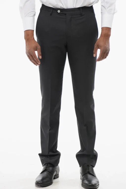 Best Pantaloni in Misto Cashmere LEADER con Passanti Uomo Pantaloni