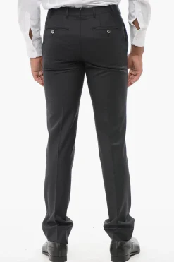 Best Pantaloni in Misto Cashmere LEADER con Passanti Uomo Pantaloni