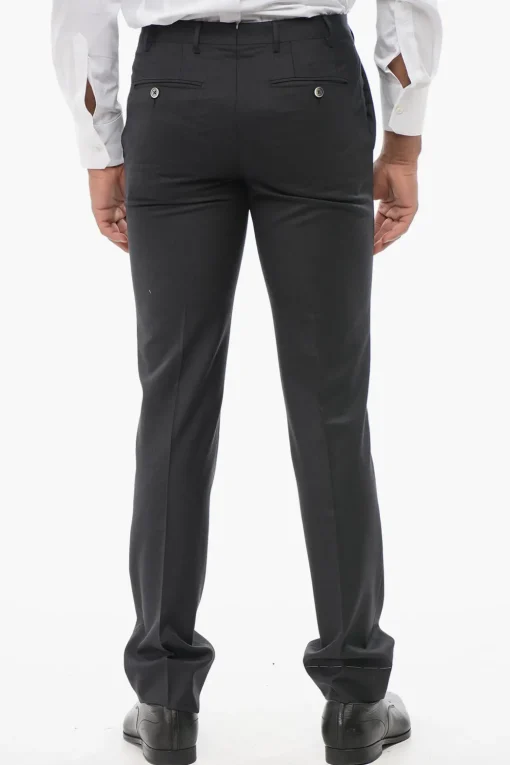 Best Pantaloni in Misto Cashmere LEADER con Passanti Uomo Pantaloni