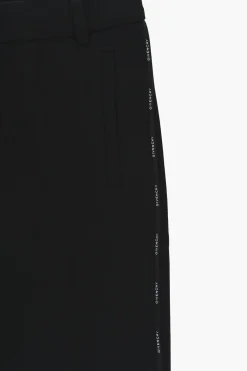 Fashion Pantaloni in Misto Cotone con Banda Laterale Logata Bambino Abbigliamento