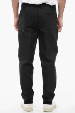 Pantaloni in Misto Cotone METAL HEM con Vita Regolare>Neil Barrett Online