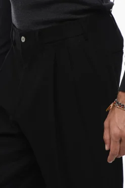 Pantaloni in Misto Lana a Doppia Pince>Santaniello Outlet
