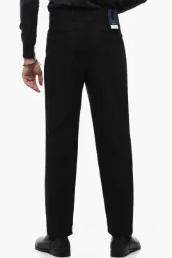 Pantaloni in Misto Lana a Doppia Pince></noscript>Santaniello Outlet