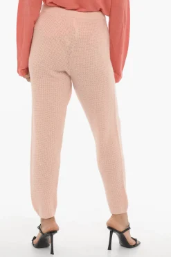 Pantaloni in Misto Lana a Tinta Unita con Elastico in Vita>American Vintage New