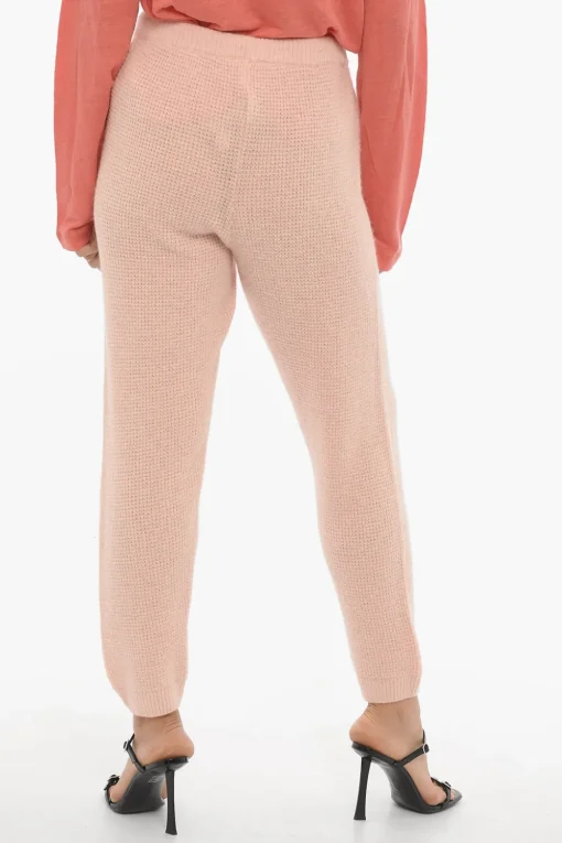 Pantaloni in Misto Lana a Tinta Unita con Elastico in Vita>American Vintage New