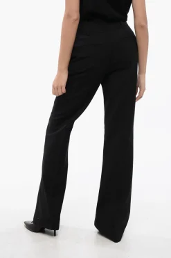 Pantaloni in Misto Lana a Vita Alta>AllSaints Online