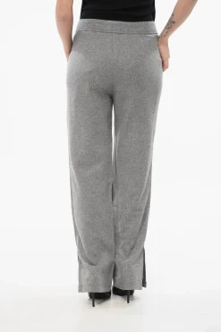 Outlet Pantaloni in Misto Lana Vergine ad 1 Pince Donna Pantaloni