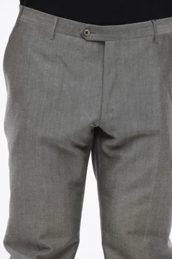 Pantaloni in Misto Lino Effetto Bouclè a Quattro Tasche></noscript>Corneliani Discount