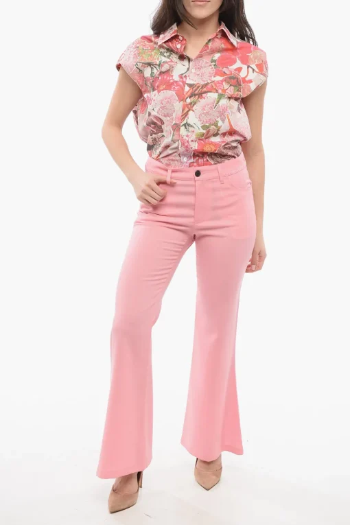 Pantaloni in Misto Mohair con Gamba Svasata>Marni Clearance