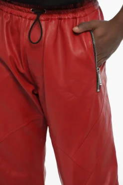 Pantaloni in Pelle con 2 Tasche ed Elastico in Vita></noscript>Dsquared2 Fashion