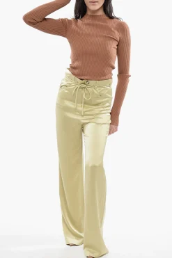 Pantaloni in Raso a Gamba Ampia></noscript>Nanushka New
