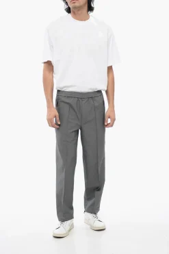 Pantaloni in Tessuto Stretch LOUIS con Elastico in Vita></noscript>Neil Barrett Sale